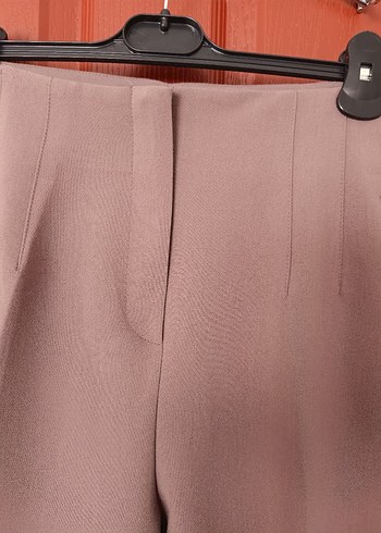 Vizon Filetolu Kadın Kumaş Pantolon - Görsel 2