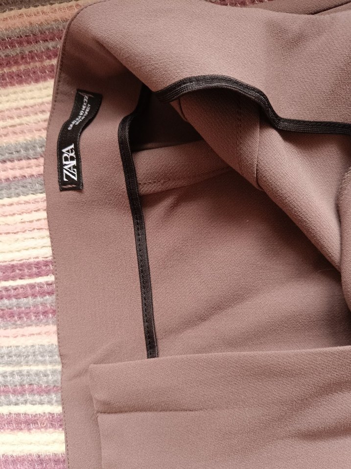 Vizon Filetolu Kadın Kumaş Pantolon - Görsel 4