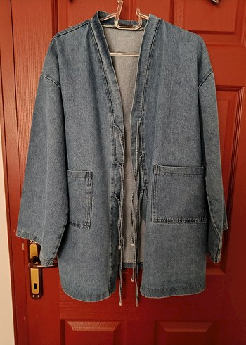 Bağlamalı Ceket Pantolon Jean Takım - Görsel 3