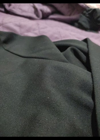 Desenli siyah kadın abaya - Görsel 3