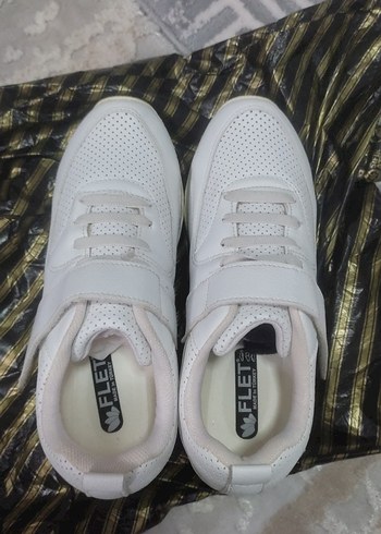 Kadın Beyaz Spor Ayakkabı Cırt Cırtlı - Görsel 8