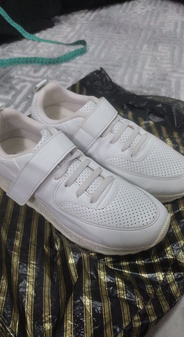 Kadın Beyaz Spor Ayakkabı Cırt Cırtlı - Görsel 2