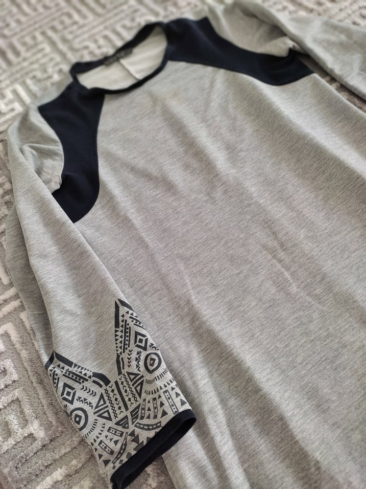 cepli Uzun Kollu mevsimlik elbise - Görsel 2