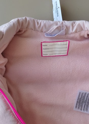 Kız Çocuk Pembe Fermuarlı Yelek - Görsel 3