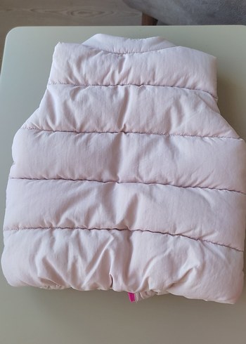 Kız Çocuk Pembe Fermuarlı Yelek - Görsel 6