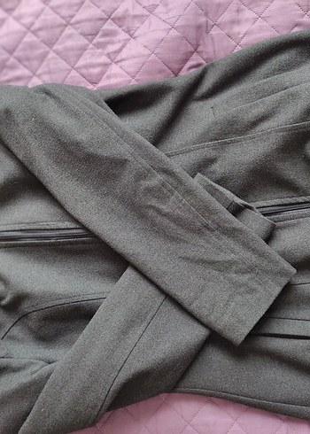 siyah uzun şapkalı kadın tesettür kaban - Görsel 5