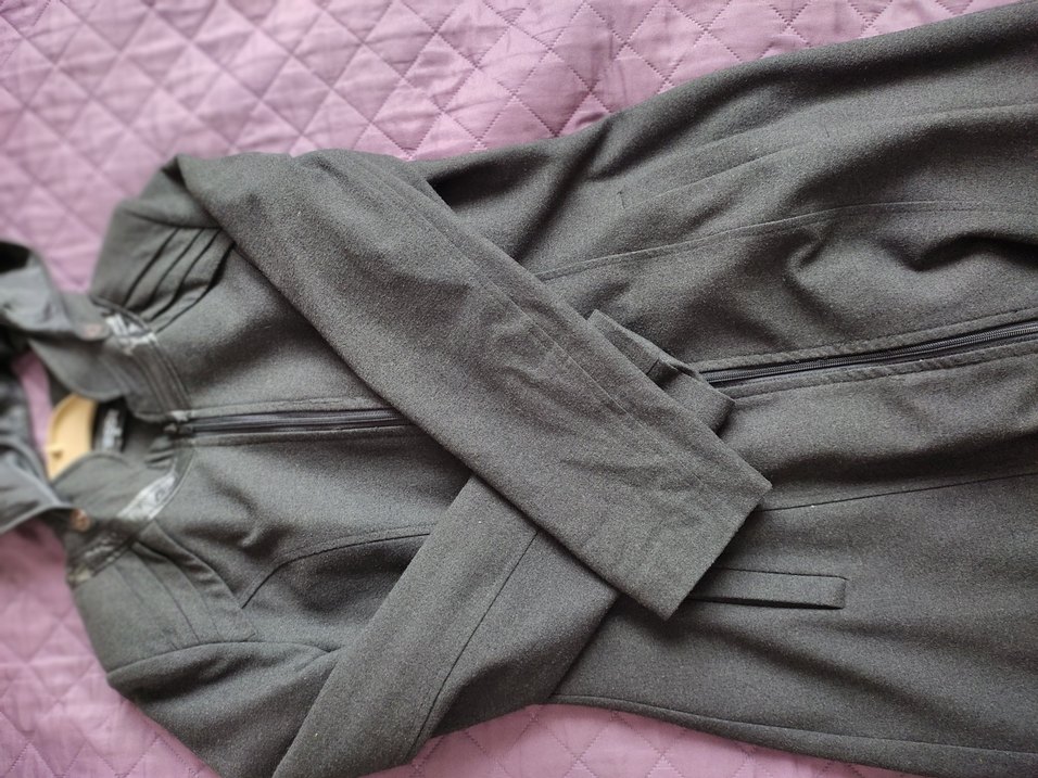 siyah uzun şapkalı kadın tesettür kaban - Görsel 5