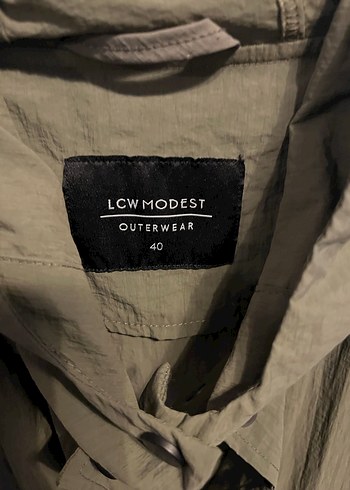 Kadin Haki Uzun Keten Trençkot - Görsel 6