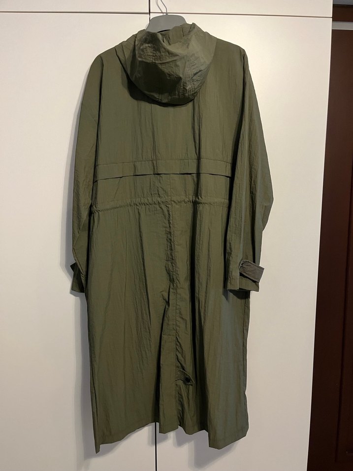 Kadin Haki Uzun Keten Trençkot - Görsel 4