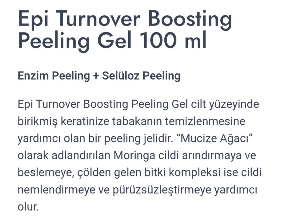 Genosys Epiturnover Boosting Peeling Jel - Görsel 2