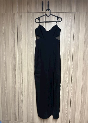 Siyah Uzun Abiye Elbise - Görsel 2