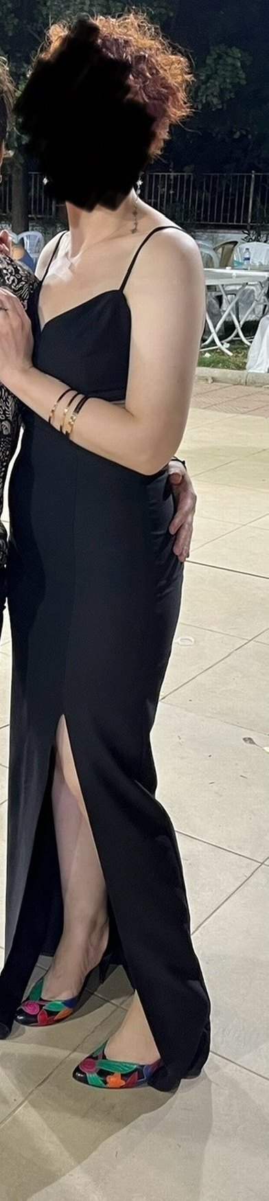 Siyah Uzun Abiye Elbise - Görsel 3