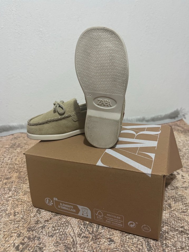 Bej Süet Erkek Çocuk Loafer Ayakkabı - Görsel 3