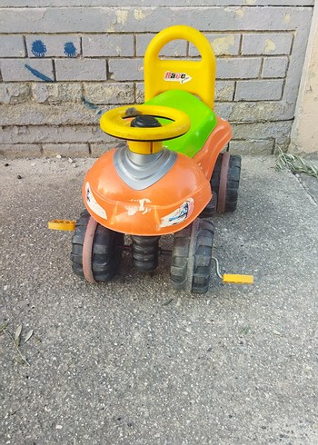 Renkli Turuncu Oyuncak Araba - Görsel 3