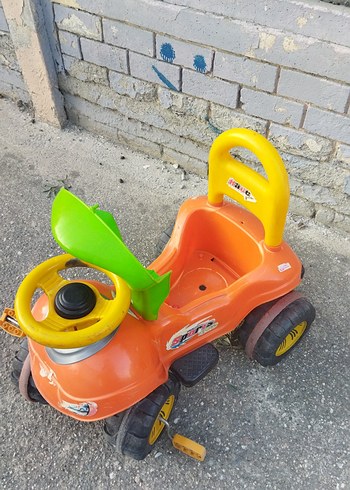 Renkli Turuncu Oyuncak Araba - Görsel 2