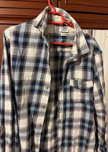 Gri Ekose Uzun Kol Gömlek - Görsel 2