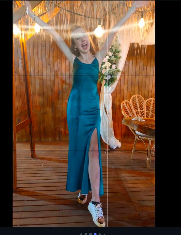 Parlak Turkuaz Uzun Askılı Elbise Milla - Görsel 2