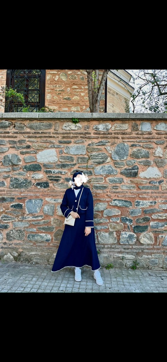 Lacivert etek ceket takım - Görsel 2