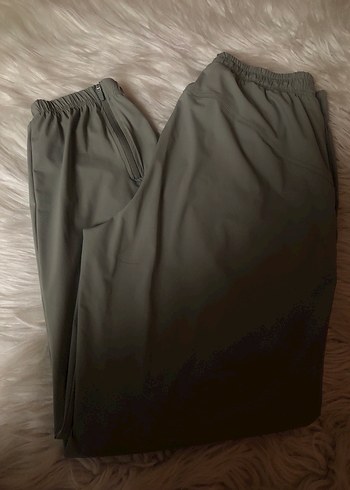 Kadın Bej Midi Bol Kesim Kemerli Pantolon - Görsel 3