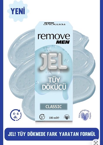 Remove Men Spor Tüy Dökücü Jel 100 ml - Görsel 4