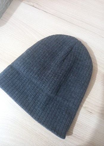 Gri Örgü Kadın Bere - Görsel 4