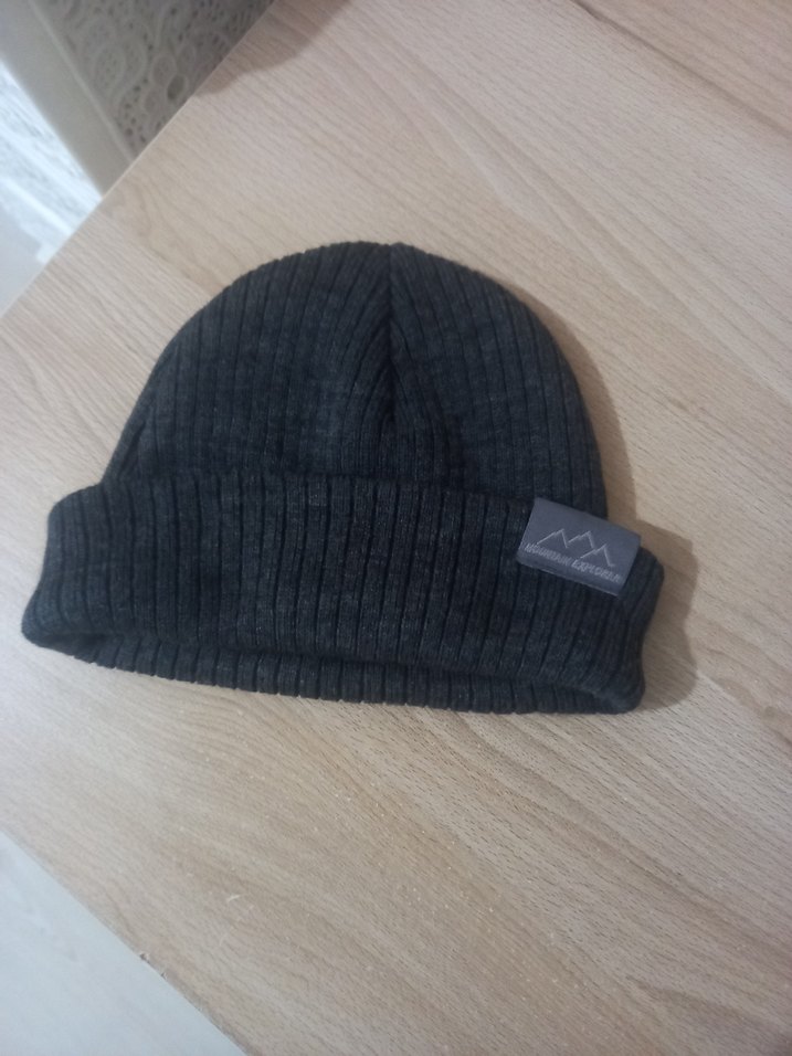 Gri Örgü Kadın Bere - Görsel 2