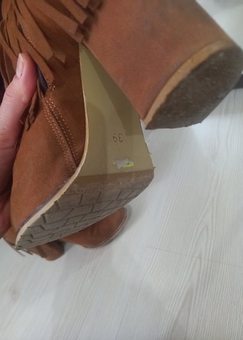 Püsküllü Kadın Süet Bohem Tarz Bot - Görsel 8