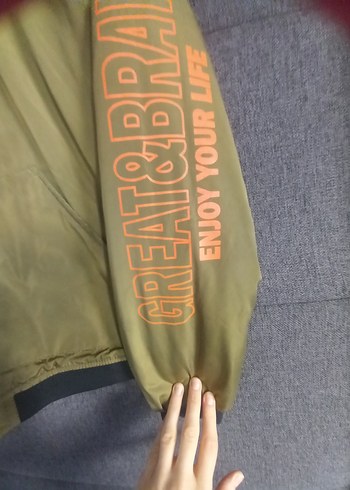 erek cocuk Haki Spor Fermuarlı mont - Görsel 4