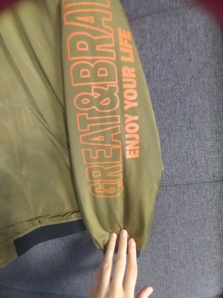 erek cocuk Haki Spor Fermuarlı mont - Görsel 4