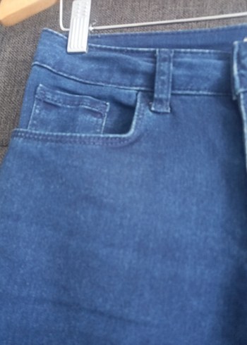 Kadın Mavi Denim Normal Boy Jean - Görsel 4