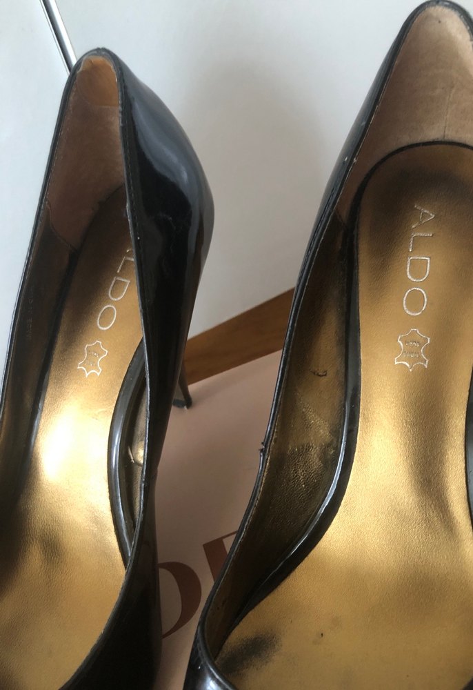 Kadın Siyah Platform Topuklu Rugan Stiletto - Görsel 3