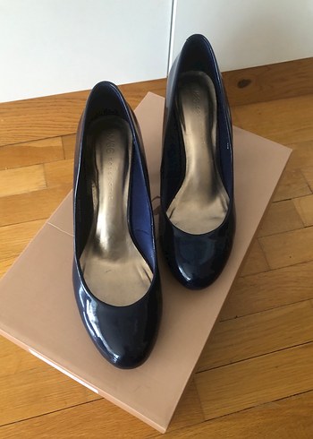 Klasik Lacivert Kadın Stiletto - Görsel 3