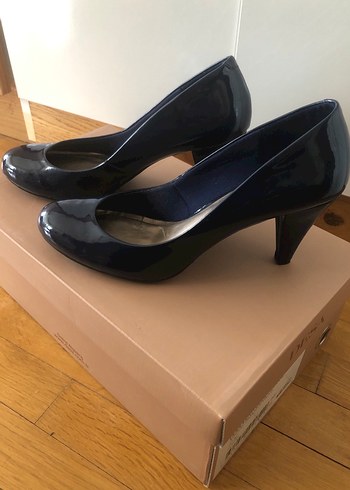 Klasik Lacivert Kadın Stiletto - Görsel 2