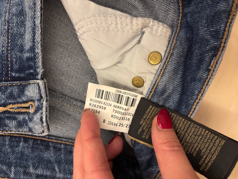 Tokalı Mavi Kadın Denim Pantolon - Görsel 4