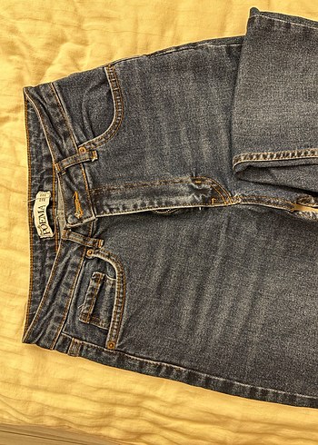 Kadın Mavi Midi Boy Denim Jean - Görsel 2