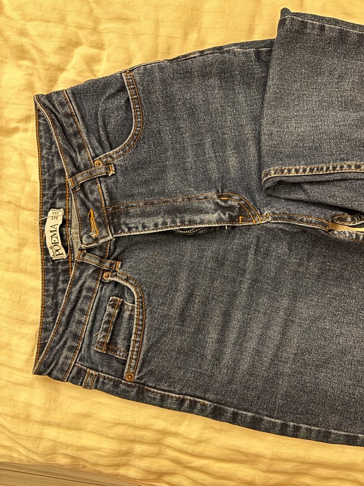 Kadın Mavi Midi Boy Denim Jean - Görsel 2