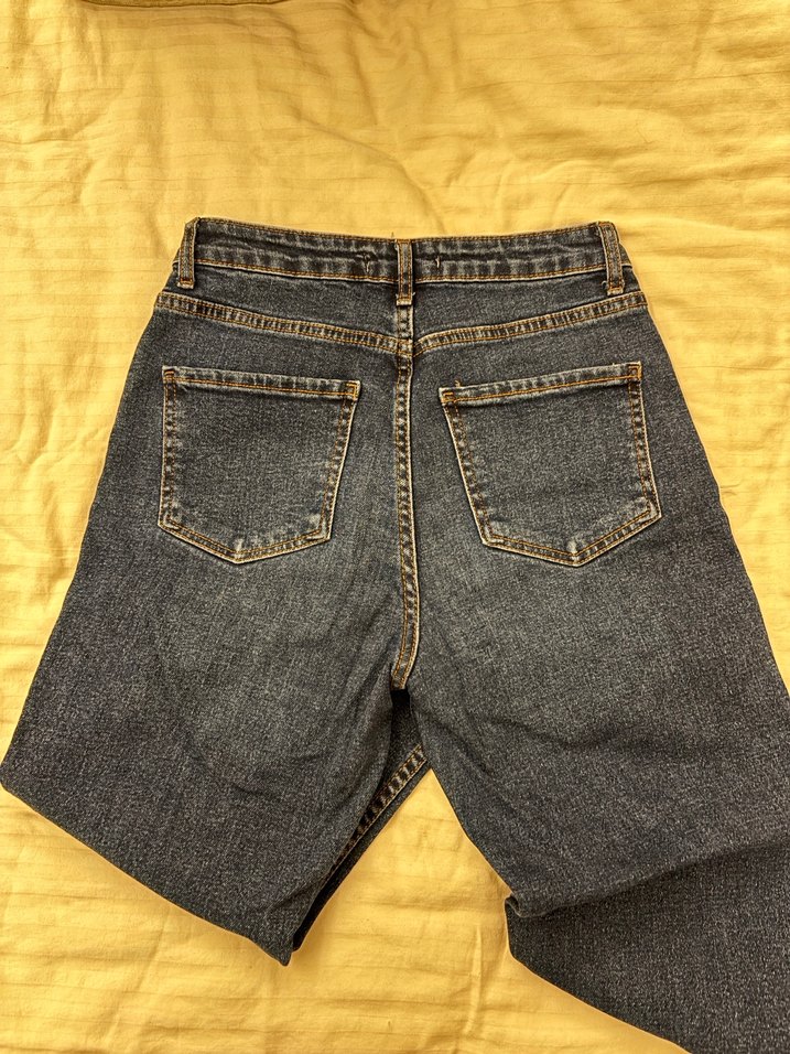 Kadın Mavi Midi Boy Denim Jean - Görsel 4