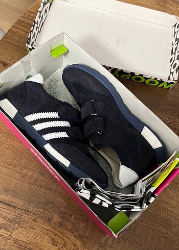 Koyu Mavi Erkek Çocuk Cırt Cırtlı Spor Ayakkabı - Görsel 8