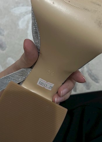 Gri Platform Topuklu Kadın Abiye Ayakkabı - Görsel 5