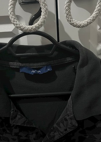 Erkek Siyah Kamuflaj Polo Tişört - Görsel 2