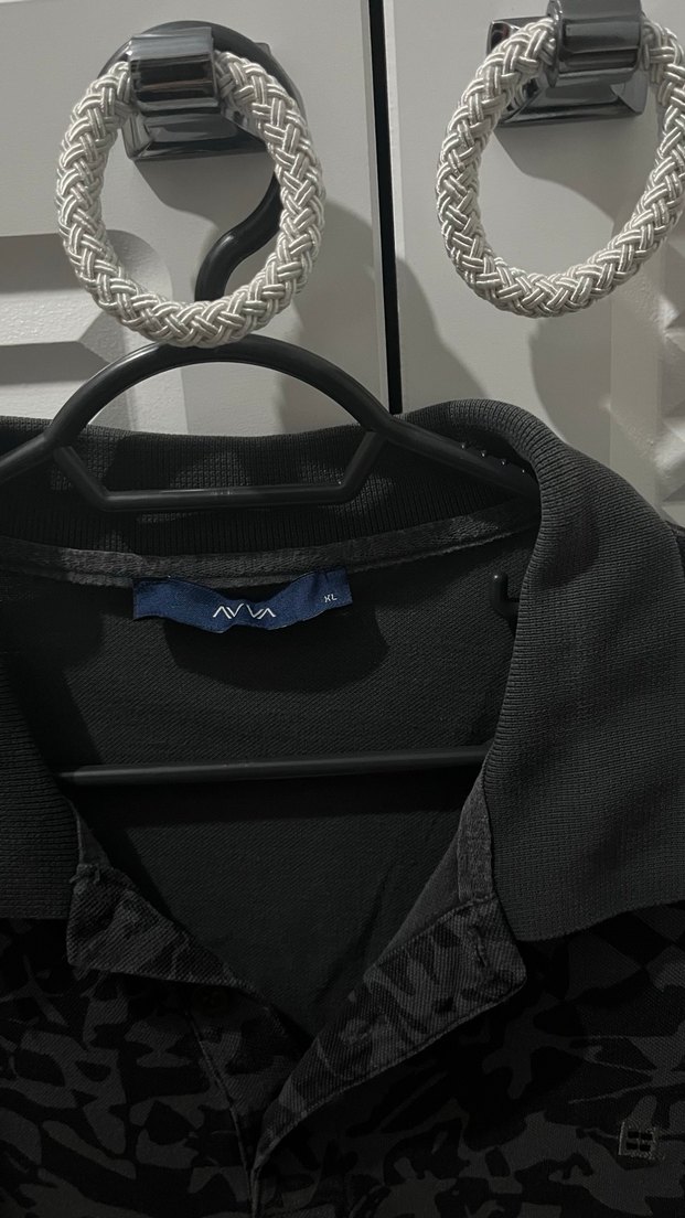 Erkek Siyah Kamuflaj Polo Tişört - Görsel 2