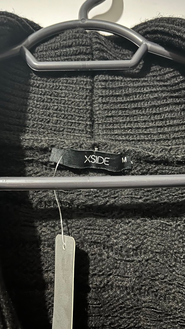 Düğmeli Siyah Erkek Triko Hırka - Görsel 3