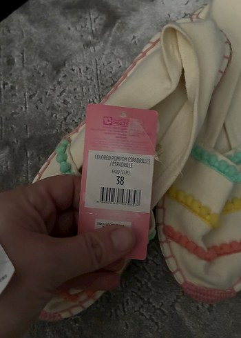 Renkli Nakışlı Kadın Hasır Dolgu Topuk Espadril - Görsel 4