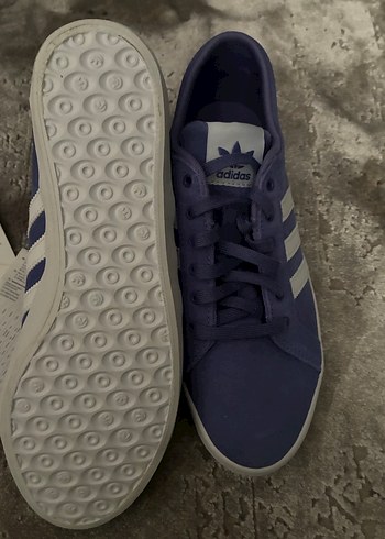 Adidas Kadın Lacivert Süet Spor Ayakkabı - Görsel 3