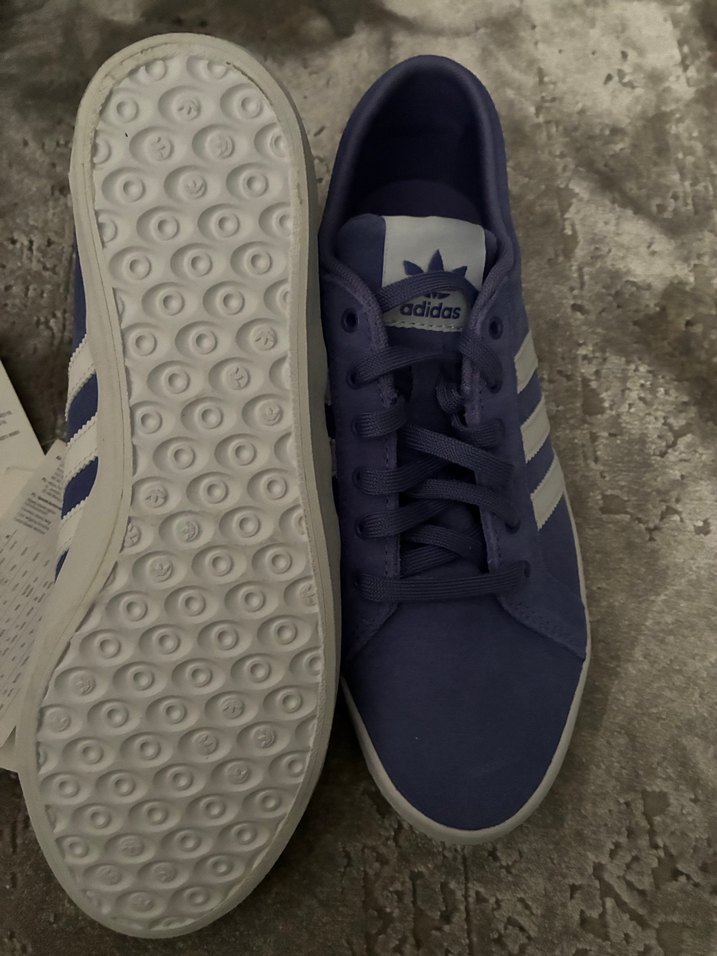 Adidas Kadın Lacivert Süet Spor Ayakkabı - Görsel 3