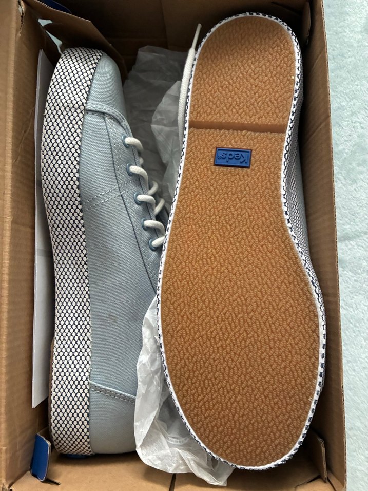 Kadın Gri Keten Fermuarlı Spor Ayakkabı - Görsel 3