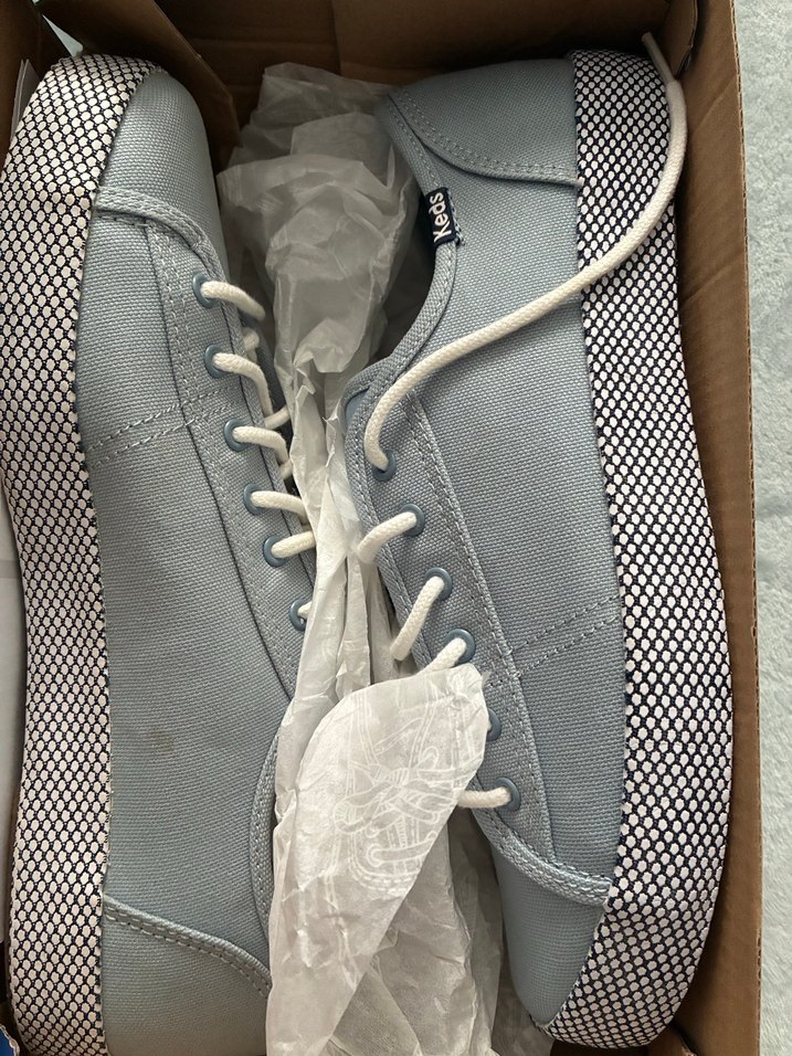 Kadın Gri Keten Fermuarlı Spor Ayakkabı - Görsel 2