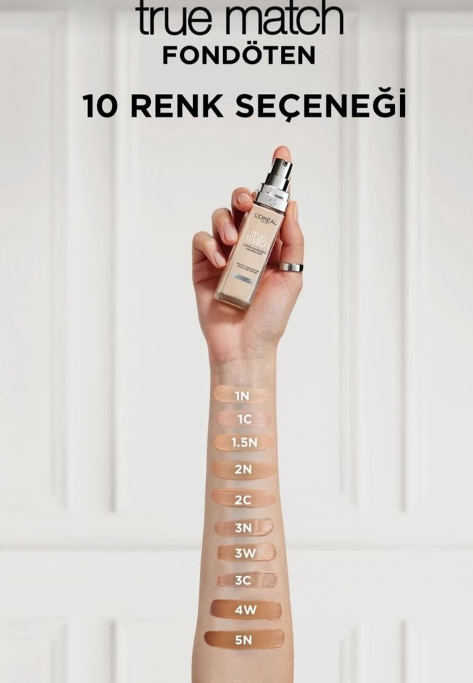 L'Oréal True Match Fondöten 2N Nötr Alt Ton - Görsel 2