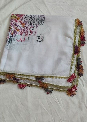 Dantel Detaylı Çok Renkli Bohem Kadın iğne oyası yazma - Görsel 2