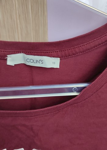 Colins Bordo Baskılı Kısa Kollu Kadın Tişört XS Beden - Görsel 2